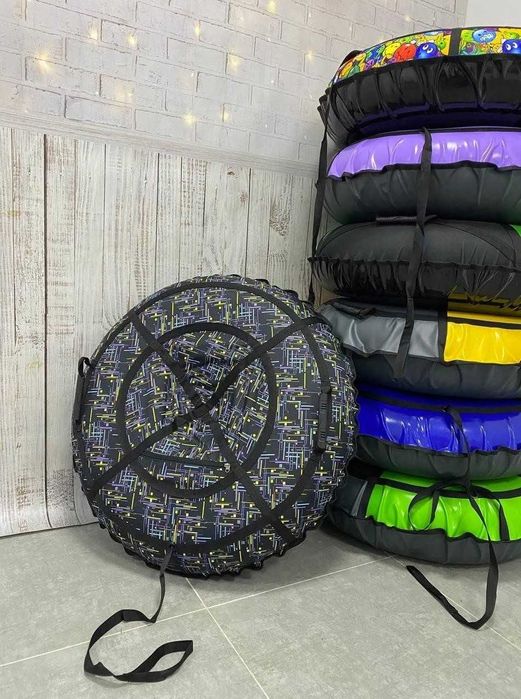 Тюбінг таблетка ватрушка санки тюбинг плюшка надувний зима з камерою