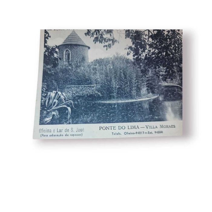 Postal Antigo Ponte de Lima – Villa Moraes (Externato Cardeal Saraiva)