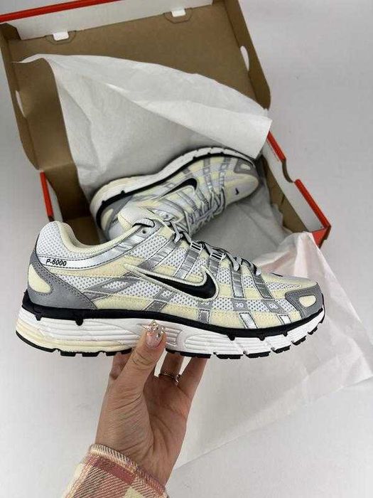 Кроссовки Женские Nike P6000 White Yellow /Кросівки Жіночі Найк P 6000 Coconut Milk
