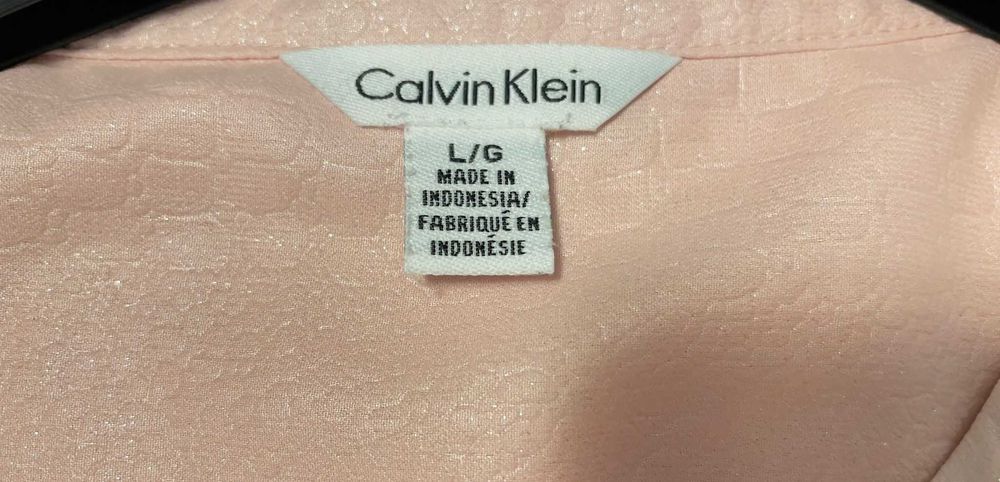 Calvin Klein - damska różowa koszula - rozmiar L/G