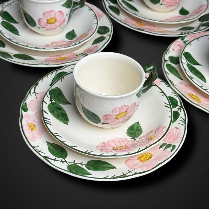 Serwis do herbaty villeroy & boch wild rose róża dla 6 osób B5/080230