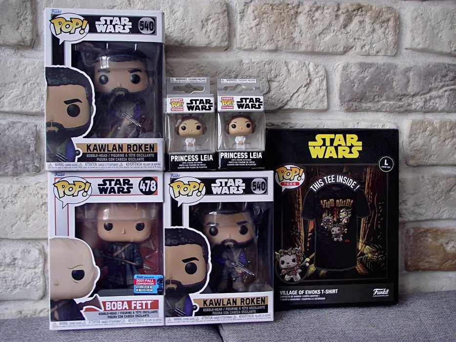 Star Wars Funko POP! Super pakiet Figurki + Keychain + Koszulka