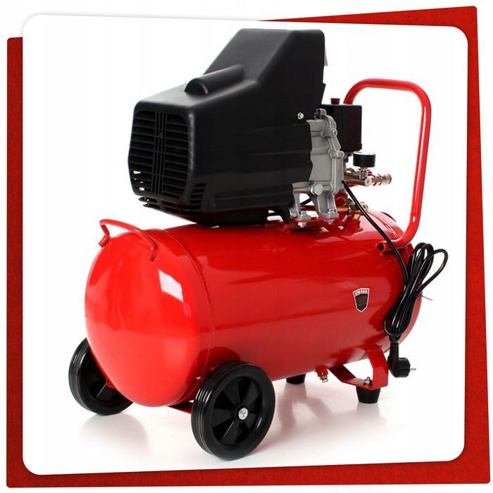 Kompresor olejowy sprężarka powietrza 50l 9 bar tłokowa pompa KD401