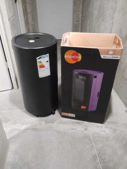 Aquecedor a gás EQUATION CHIC PRETO (com botija BP inclusa)