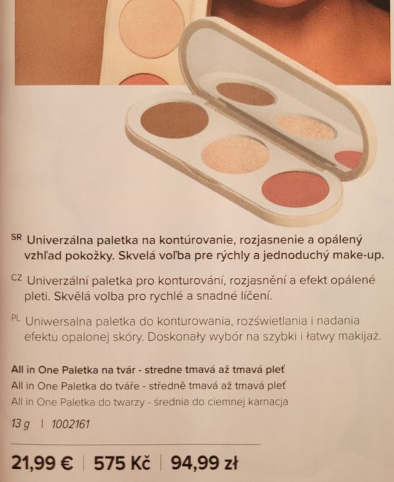 Paletka do konturowania twarzy medium All in One Farmasi