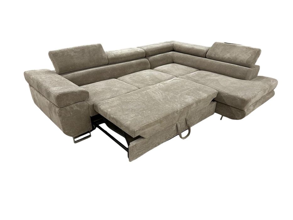 Narożnik Funkcja Spania Zagłówki NOWOŚĆ Dużo Kolorów