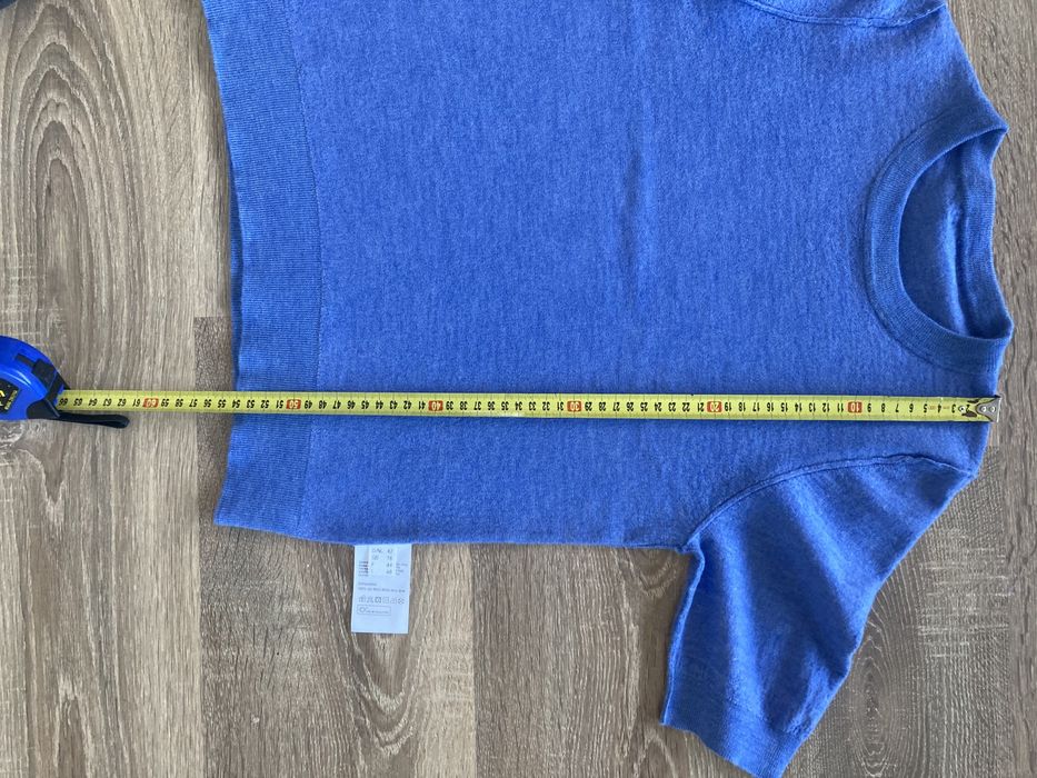 Sweter niebieski 100% wełna