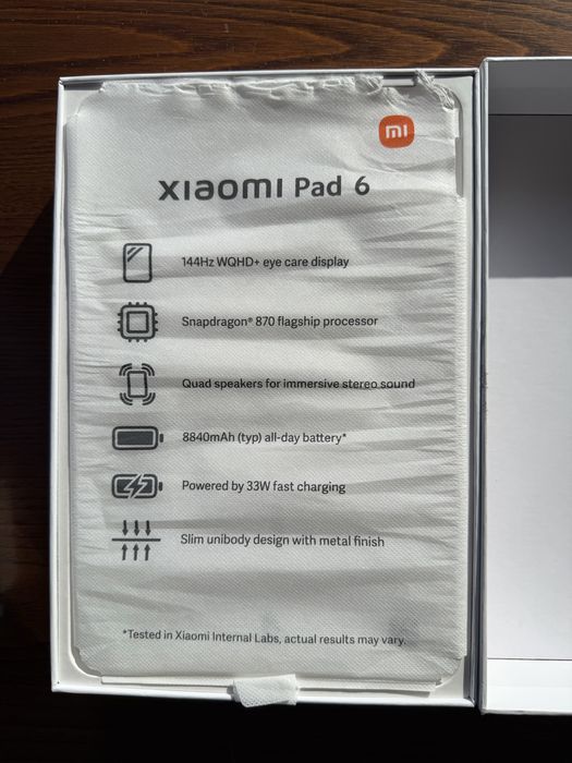 Xiaomi Pad 6 128GB Impecável c/ Caixa, Capa e Carregador Original