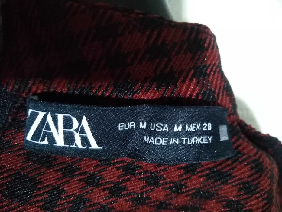 Vestido Quadriculado ZARA Tamanho M