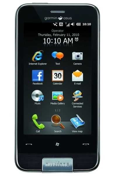 мощный телефон коммуникатор Garmin-ASUS Nuvifone M10+автокомплект