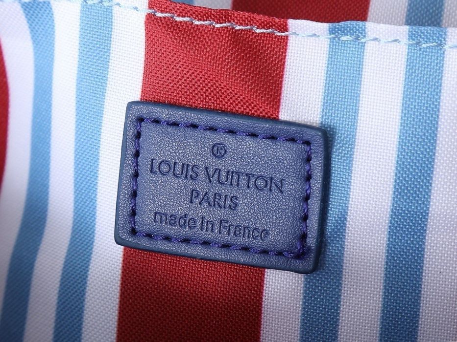 Сумка мужская унисекс Louis Vuitton Soul Trunk голубая на замочке