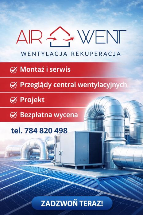 Montaż Wentylacji Rekuperacji Klimatyzacji