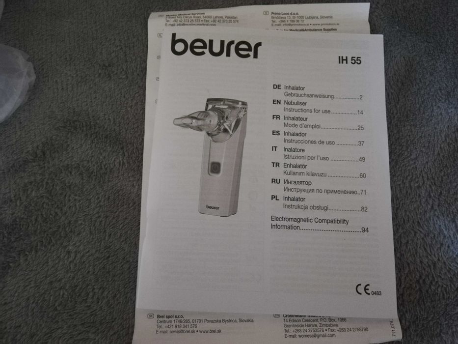 Inhalator ultradźwiękowy Nebulizator BEURER IH 55