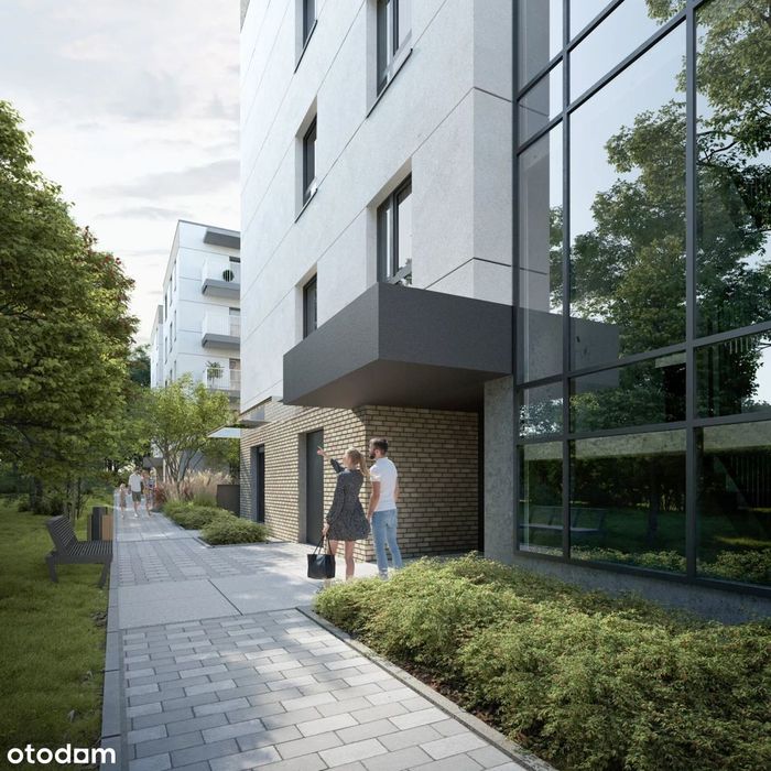 2-pokojowe mieszkanie 44m2 + ogródek Bezpośrednio