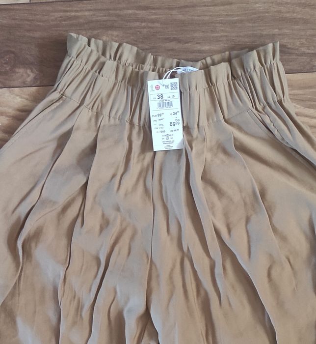 Reserved Nowe Spodnie Boyfrendy 38/40 miodowe