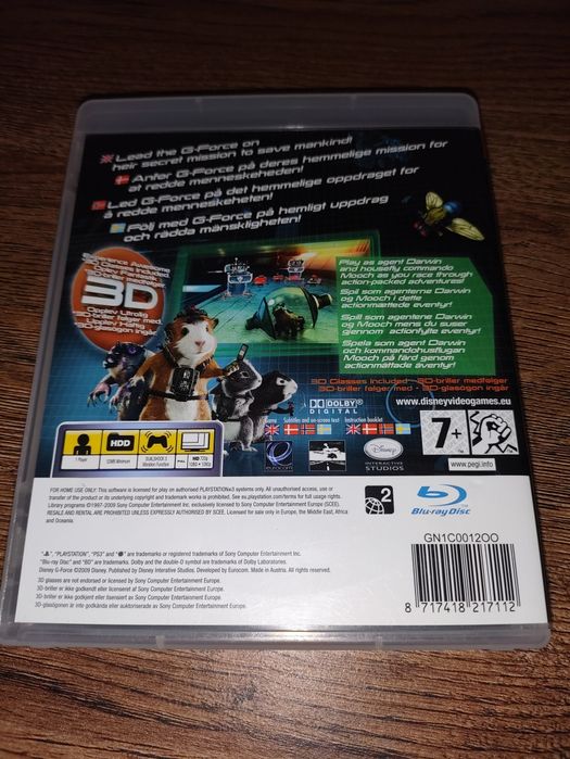 Gra Disney G-Force Załoga G PlayStation 3 platformówka