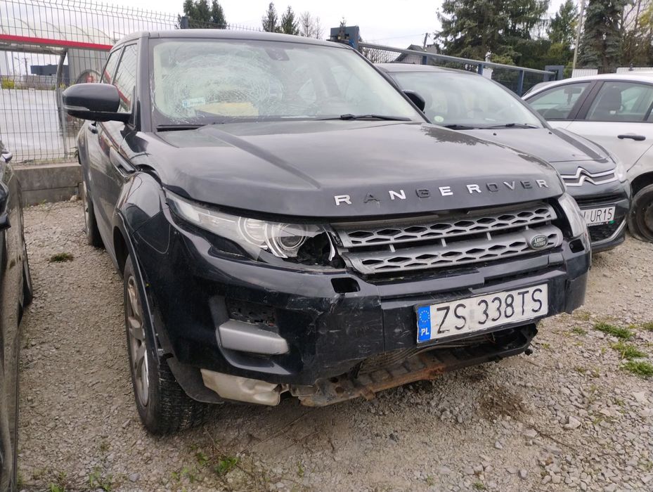 Land Rover Range Rover Evoque 2011r. 2.2 Diesel. 4x4. AUTOMAT. Uszkodzony przód. Jeździ.