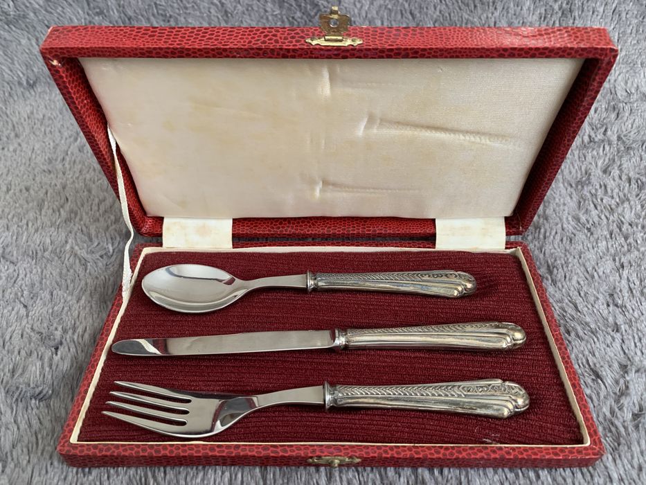 Talheres Bebé cabo em prata