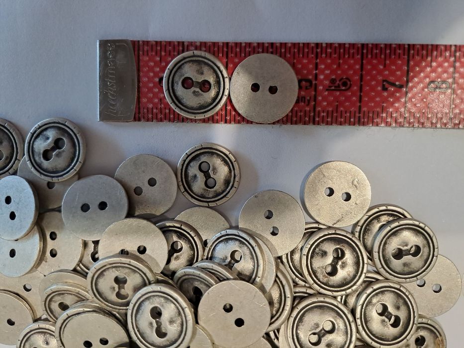 Guziczki metalowe, 100 szt