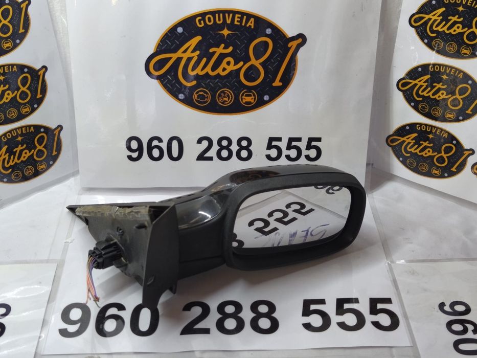Espelho retrovisor direito elétrico Renault Megane II ano 2004