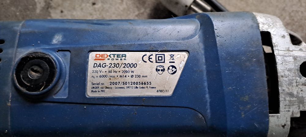 Duza szlifierka kątowa dexter