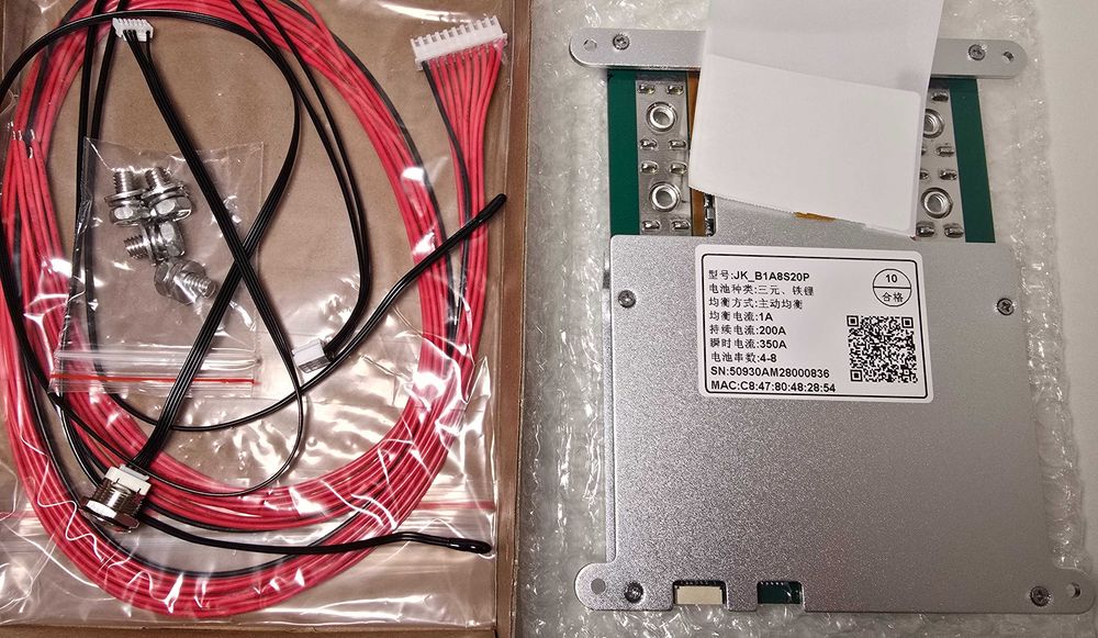 Jikong BMS B1A8S20P JK БМС Lifepo4, Li-ion. 3s-8s 200А 1А