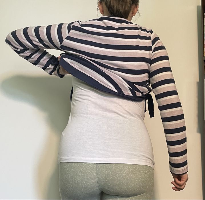 Sweter ciążowy w paski XS/S