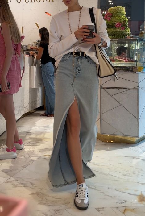 Джинсовая юбка Bazhane