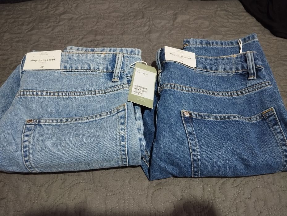 Nowe spodnie H&M Regular Tapered Cropped