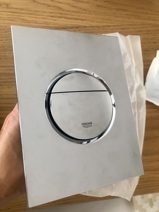Placa/ botão Descarga WC Grohe cromado mate