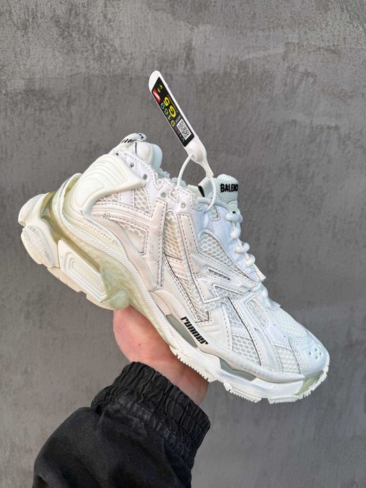 Кросівки Balenciaga Runner White | кроси Баленсіага Раннер білі
