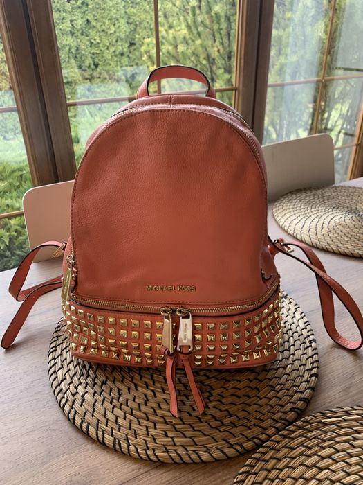 Skorzany plecak Michael Kors