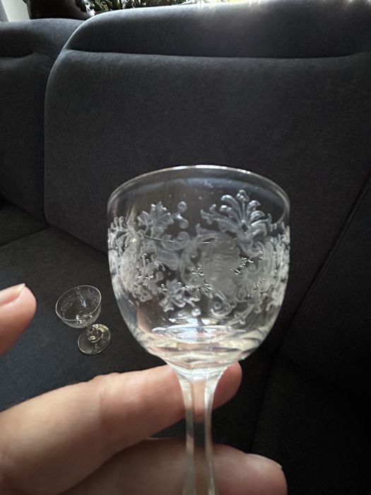 Kryształowe kieliszki do nalewki - likieru 2 szt