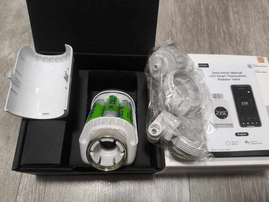 Термостатический клапан Moes Smart Tuya, терморегулятор батареи ZigBee