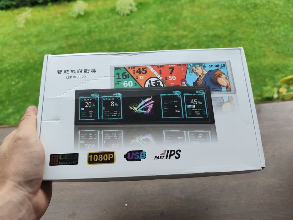 8,8" EKRAN DOTYKOWY ekran 1920×480 USB C + Mini HDMI
