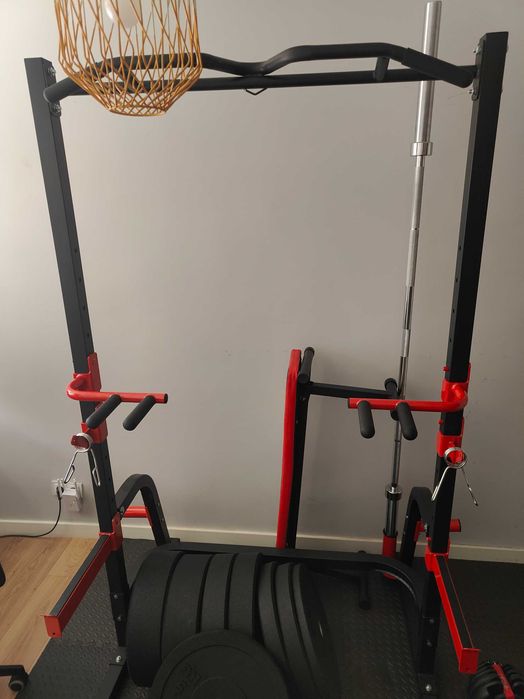 Domowa siłownia + zestaw obciążeń olimpijskich *REZERWACJA*