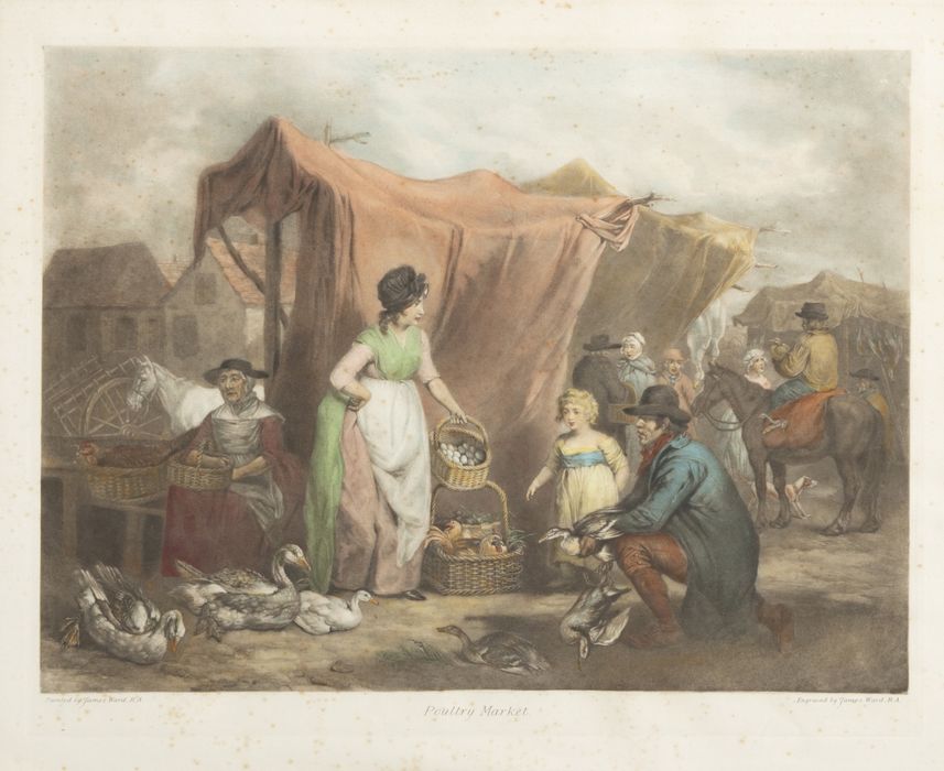 Gravura - 'Poultry Market' - James Ward