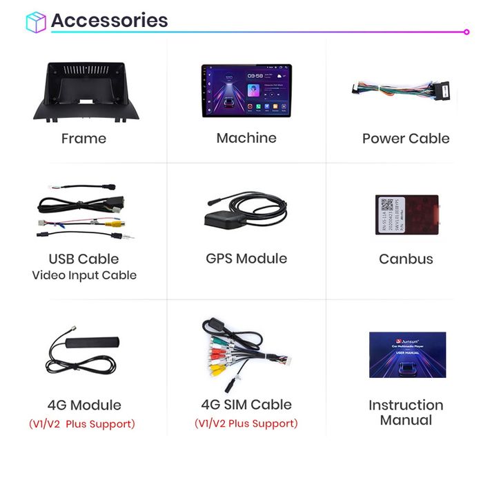 Rádio 9" android 2/32GB Renault Megane 2 CARPLAY WIFI GPS Novo