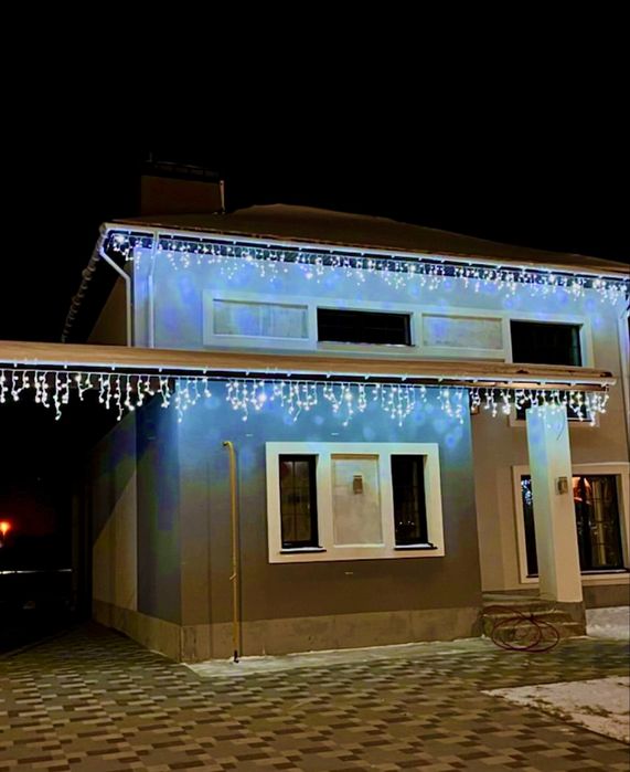 Гірлянда Бахрома 12 м 200 LED професійне освітлення для дому та вулиці