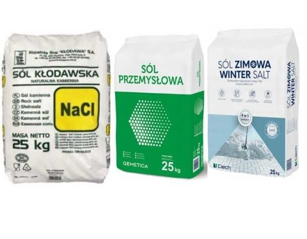 sól drogowa, przemysłowa, zimowa do posypywania