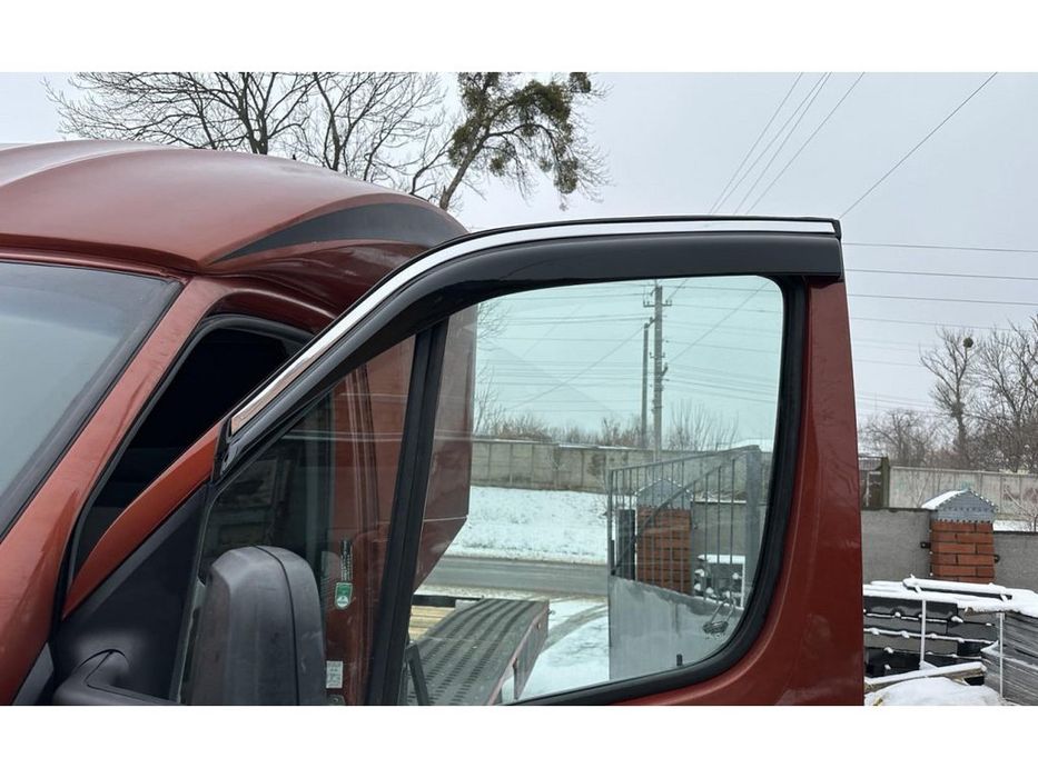 Mercedes Sprinter W906 2006-2018 рр. Вітровики (2 шт, EuroCap, Chrome)