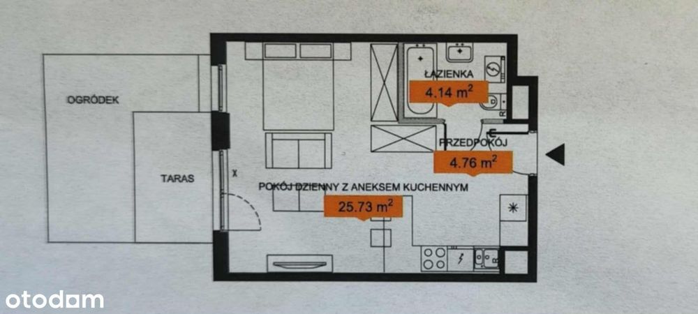 NA Już, ogródek, komórka, miejsce postojowe