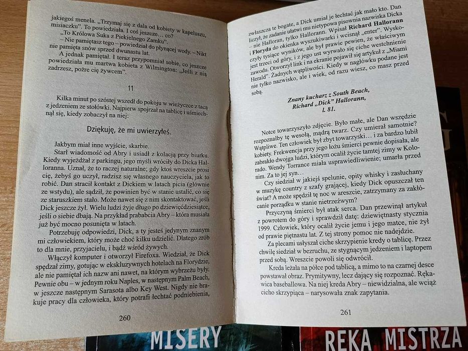 Zestaw Stephen King Misery + Doktor Sen + Ręka Mistrza - kieszonkowe