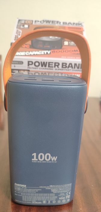 Повербанк (Powerbank) REMAX RPP-100 60000mAh 100W Dark Blue