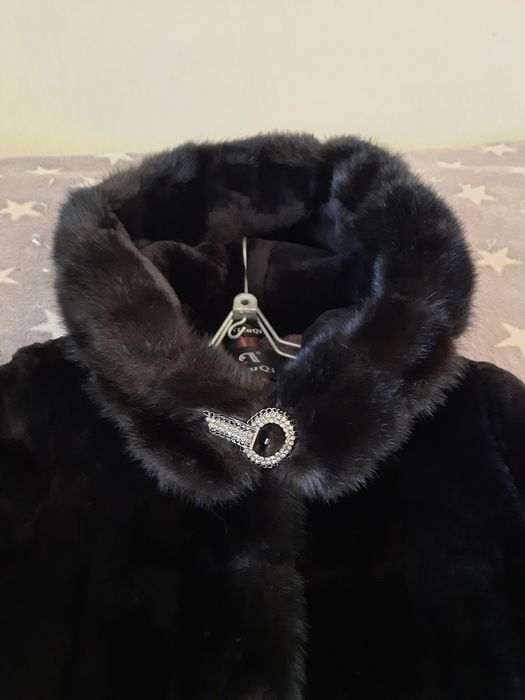 Шуба мутон+норка 46-48
