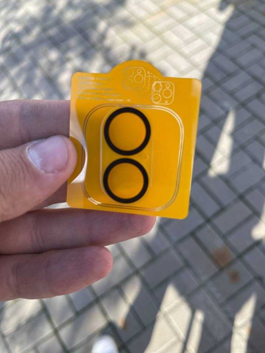 Захисне скло на камеру Hoco 3D для iPhone 16 / 16 Plus (Чорне)