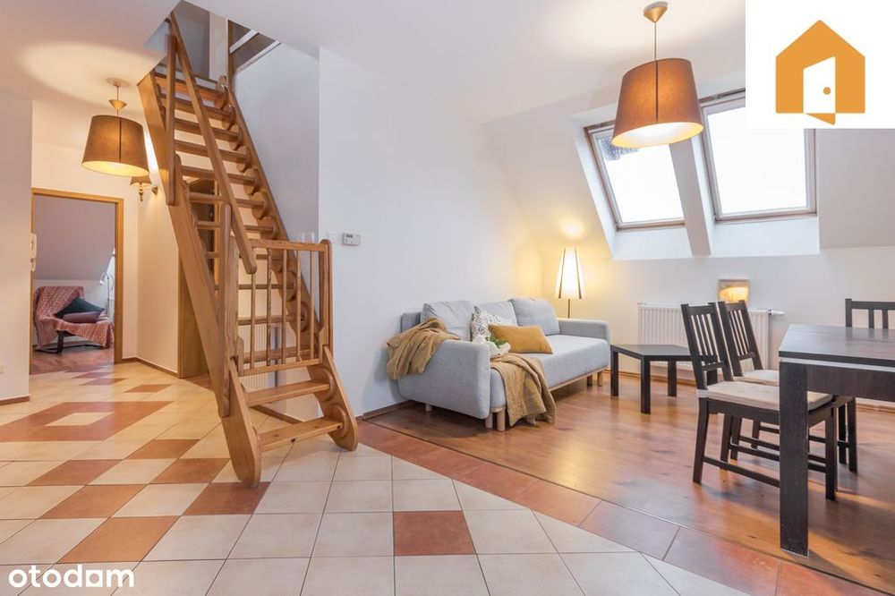 3 pokoje + antresola | 64,48 m2 | balkon