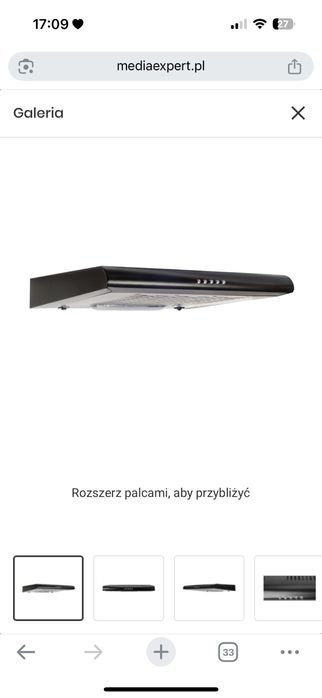 NOWY pochłaniacz okap