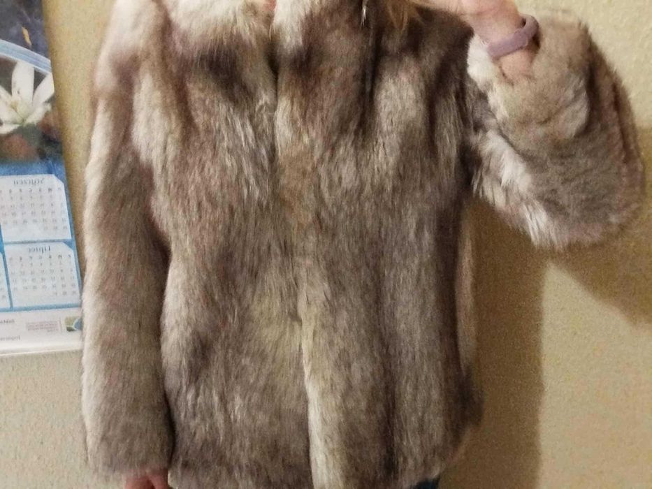 Kurtka z szarego lisa