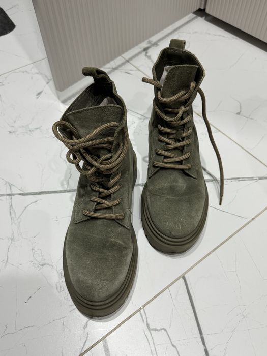 Черевики зимові, кольору хакі від KACHOROVSKA - 37.